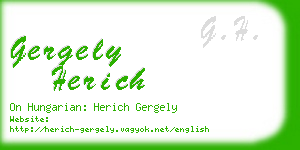 gergely herich business card